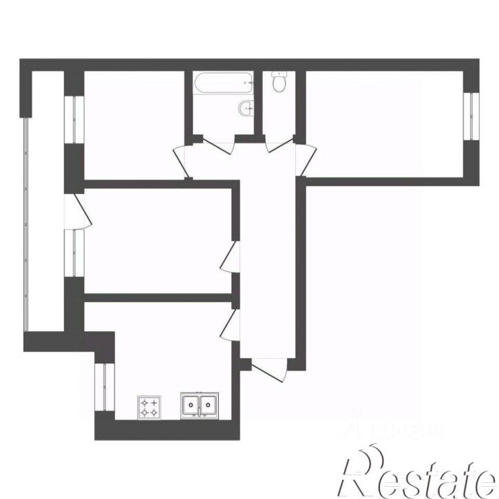 3-комн квартира Северная улица, 3,  д. 3