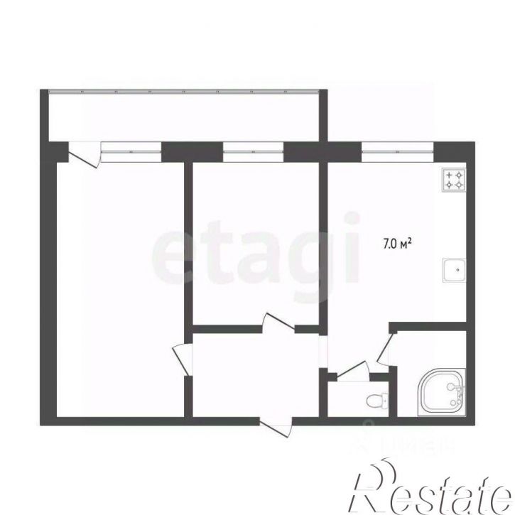 2-комн квартира улица Газовиков, 22,  д. 22