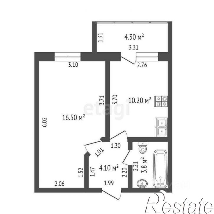 1-комн квартира улица Тимофея Кармацкого, 11,  д. 11