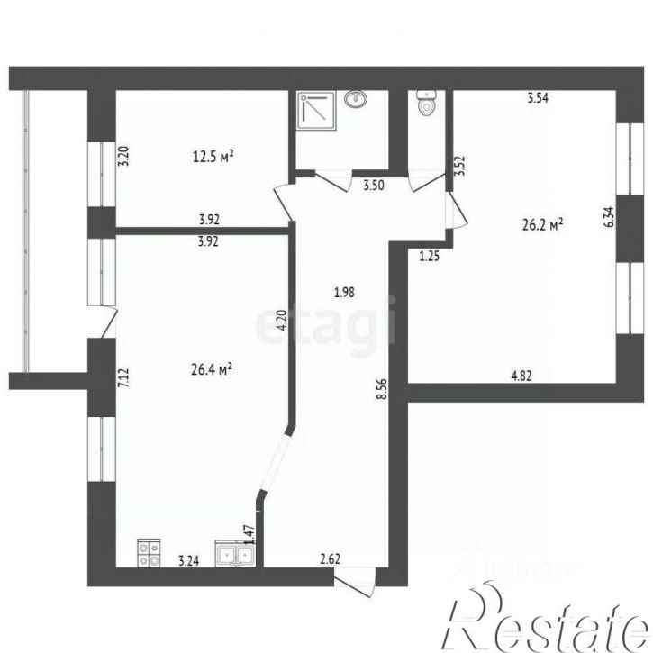 3-комн квартира Московский тракт, 161 к1,  д. 161 к1