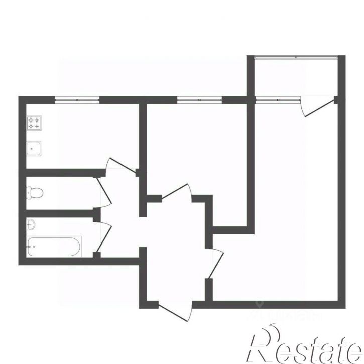 2-комн квартира улица Белинского, 3,  д. 3