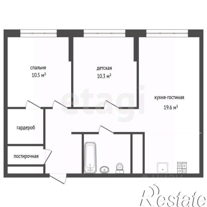 2-комн квартира улица Новосёлов, 98,  д. 98