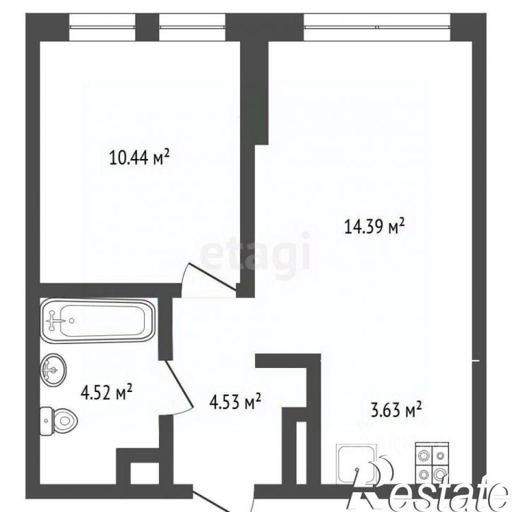 1-комн квартира улица Андрея Кореневского, 7,  д. 7