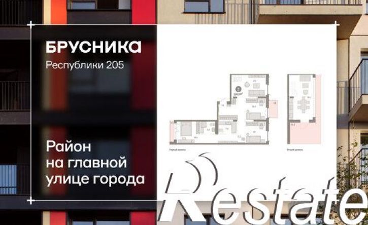 3-комн квартира улица Республики, 205 к2,  д. 205 к2