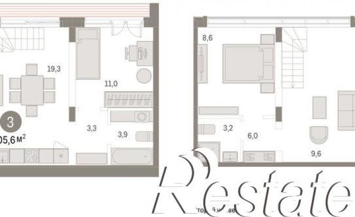 3-комн квартира улица Республики, 205 к2,  д. 205 к2