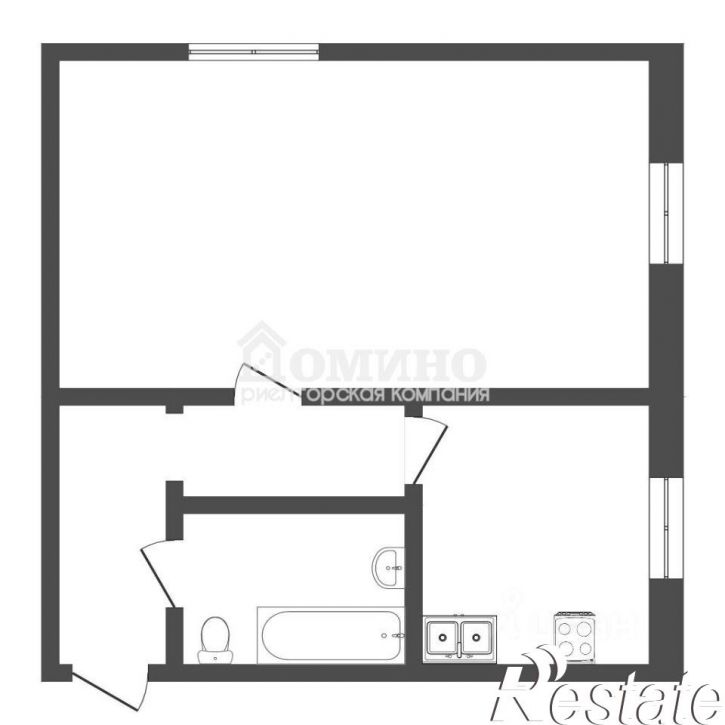 1-комн квартира Вербная улица, 4,  д. 4