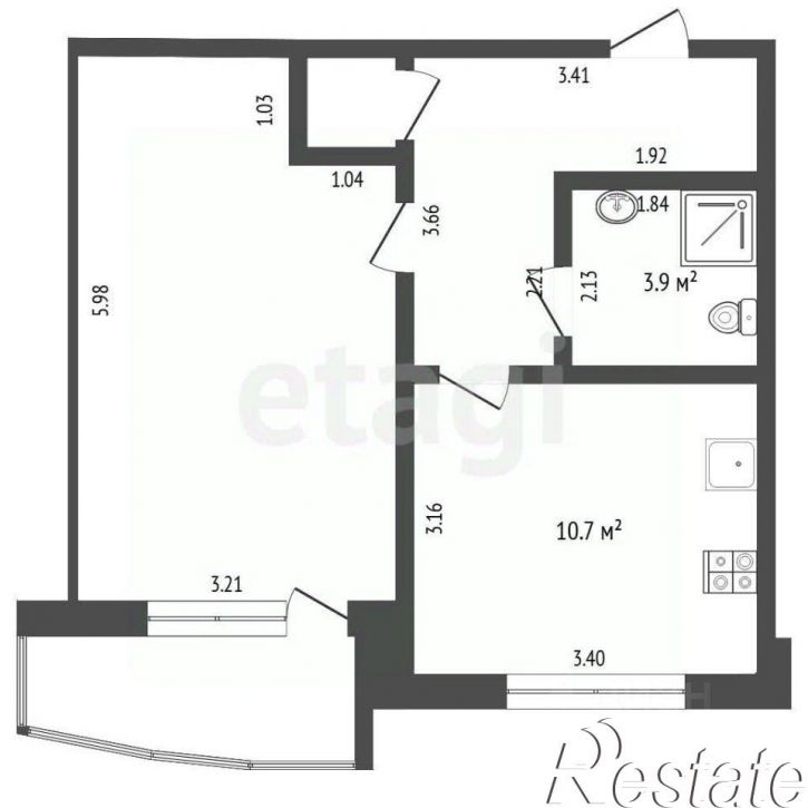 1-комн квартира улица Энергостроителей, 25 к1,  д. 25 к1