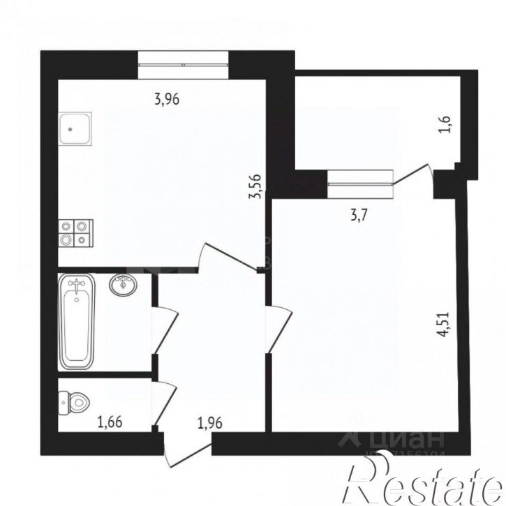 1-комн квартира улица Энергостроителей, 13,  д. 13
