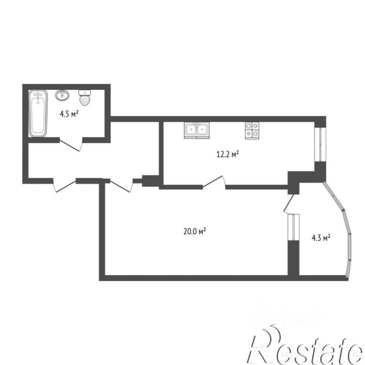 1-комн квартира улица Василия Гольцова, 3 к2,  д. 3 к2
