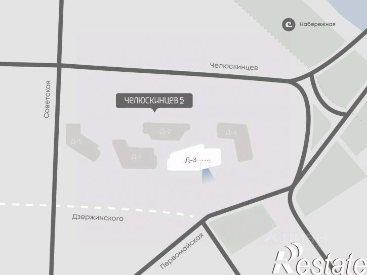 2-комн квартира в новом доме улица Дзержинского, 18,  д. 18