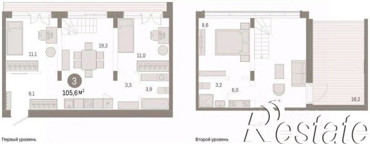 3-комн квартира в новом доме улица Республики, 205 к2,  д. 205 к2