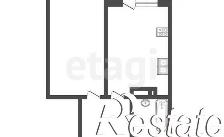 1-комн квартира улица Мельникайте, 36 к2,  д. 36 к2