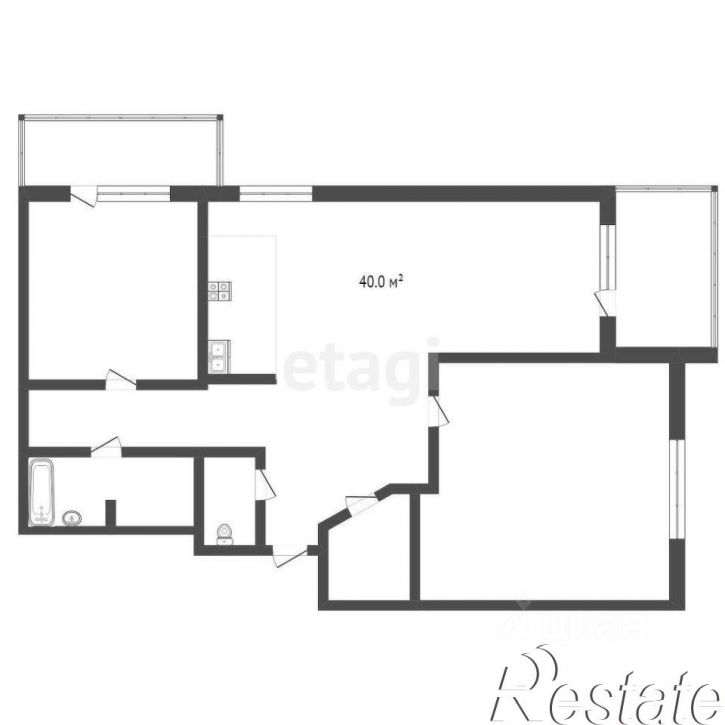 2-комн квартира улица Осипенко, 16,  д. 16