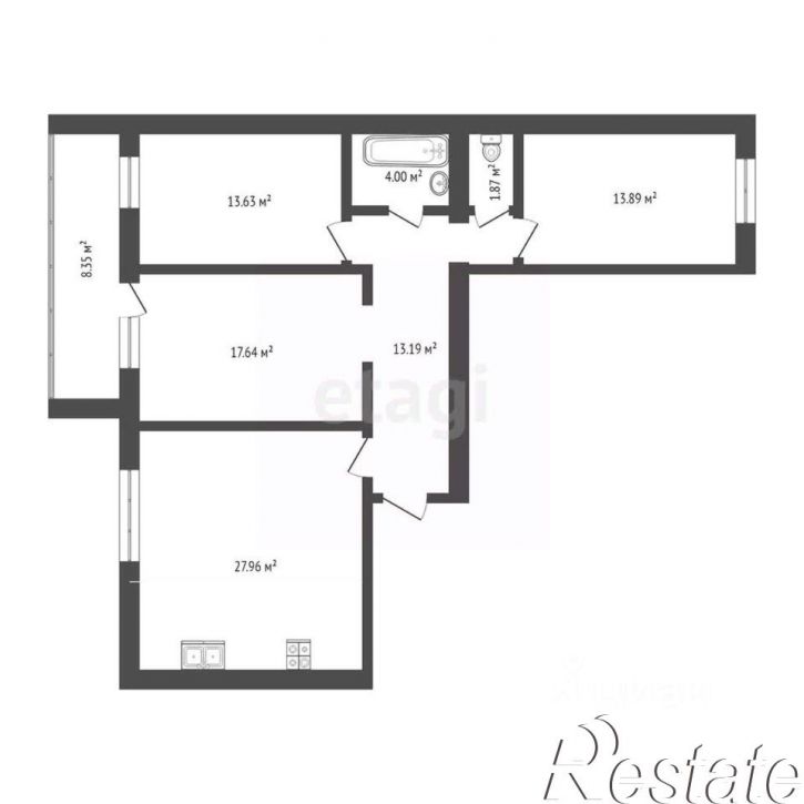 3-комн квартира улица Тимофея Кармацкого, 11,  д. 11