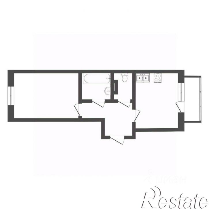 1-комн квартира улица Салтыкова-Щедрина, 58 к3,  д. 58 к3