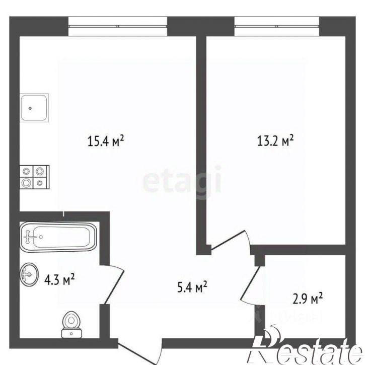 1-комн квартира Новгородская улица, 20,  д. 20