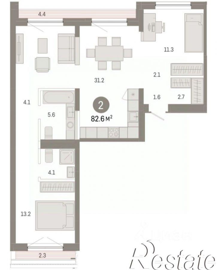 3-комн квартира в новом доме Томская улица, 52 к5,  д. 52 к5