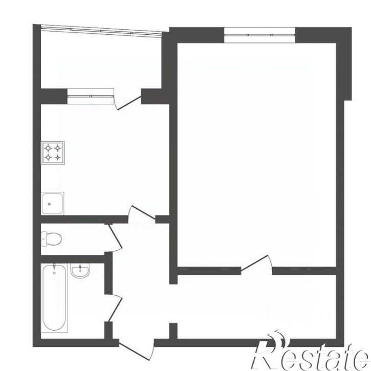 1-комн квартира улица Федюнинского, 54 к2,  д. 54 к2