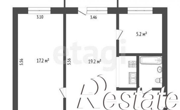 2-комн квартира улица Максима Горького, 31,  д. 31