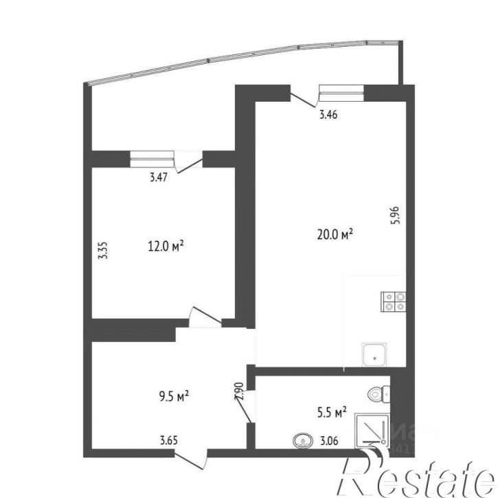 1-комн квартира Ямская улица, 86 к1,  д. 86 к1