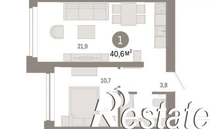 2-комн квартира улица Республики, 205 к2,  д. 205 к2