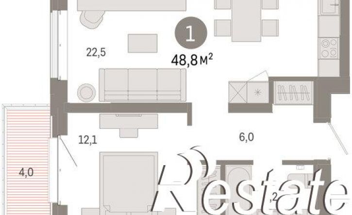 2-комн квартира в новом доме Минская улица, 92 к2,  д. 92 к2