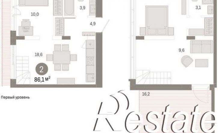 2-комн квартира улица Республики, 205 к2,  д. 205 к2