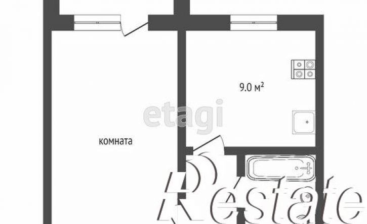 1-комн квартира Ткацкий проезд, 5,  д. 5