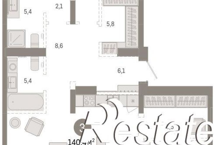 2-комн квартира в новом доме Минская улица, 92 к2,  д. 92 к2