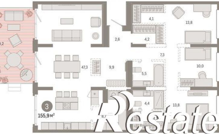 2-комн квартира в новом доме Минская улица, 92 к2,  д. 92 к2