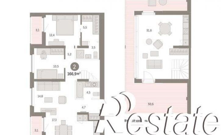 2-комн квартира в новом доме Мысовская улица, 26 к2,  д. 26 к2