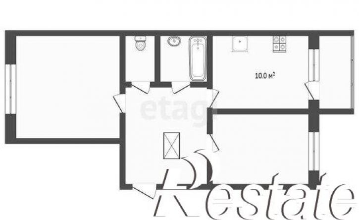 2-комн квартира улица Пермякова, 83,  д. 83