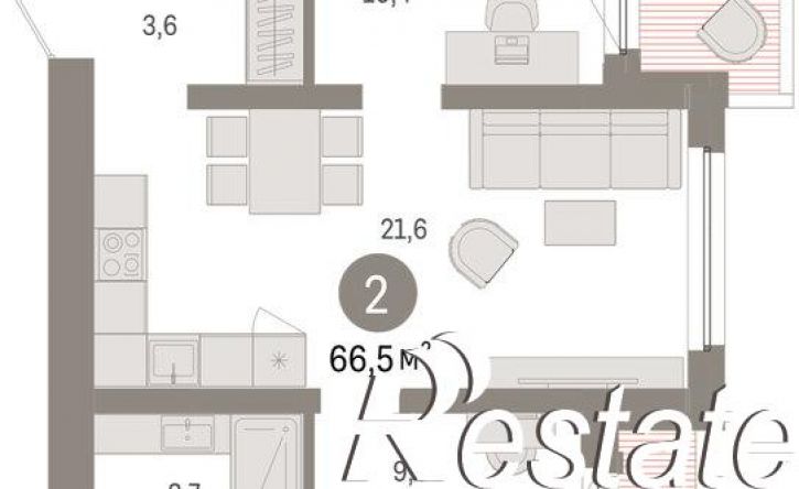 3-комн квартира в новом доме Мысовская улица, 26 к3,  д. 26 к3