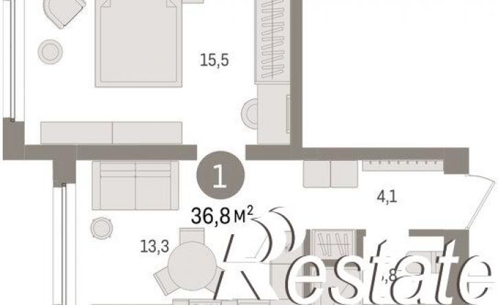 2-комн квартира в новом доме Мысовская улица, 26 к3,  д. 26 к3
