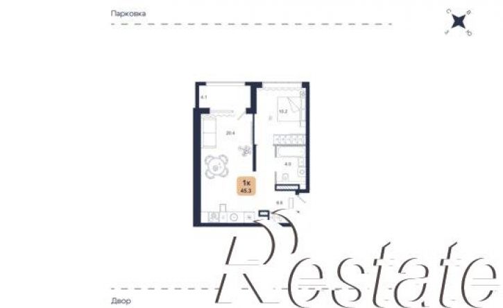 1-комн квартира в новом доме Сосьвинская улица, 33 к1,  д. 33 к1