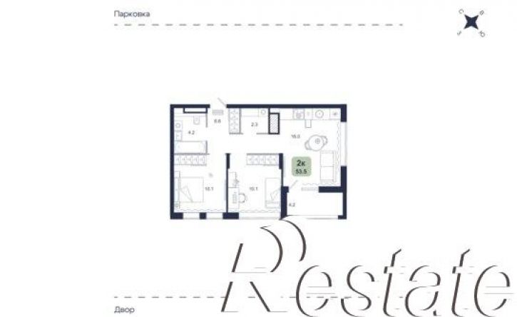 2-комн квартира в новом доме Сосьвинская улица, 33 к1,  д. 33 к1