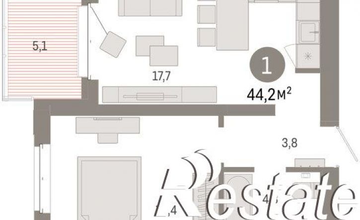 2-комн квартира в новом доме Минская улица, 92 к2,  д. 92 к2