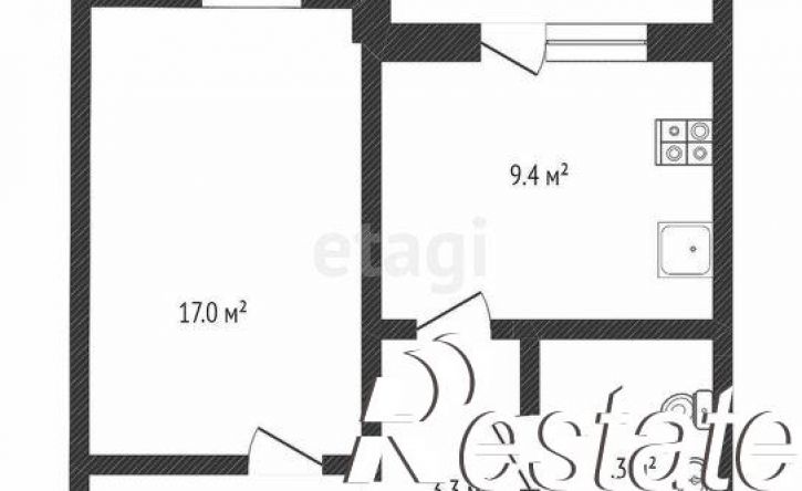 1-комн квартира улица Валентины Трофимовой, 13,  д. 13