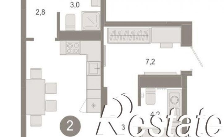 2-комн квартира в новом доме Томская улица, 52 к5,  д. 52 к5