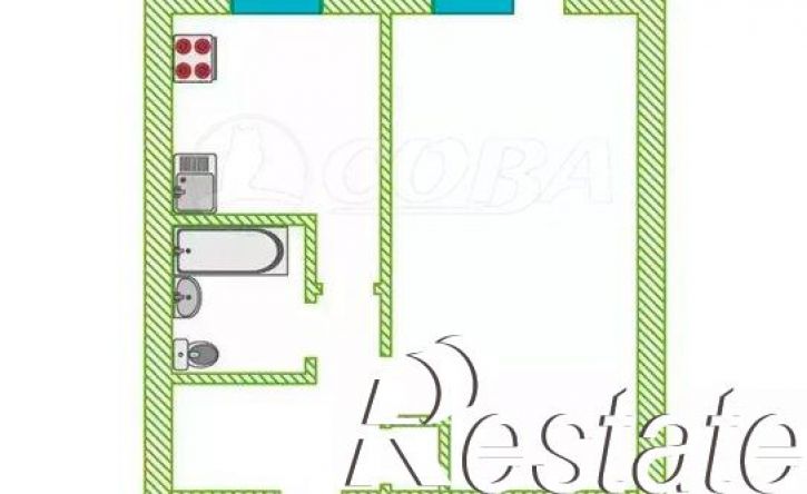 1-комн квартира Одесская улица, 26,  д. 26
