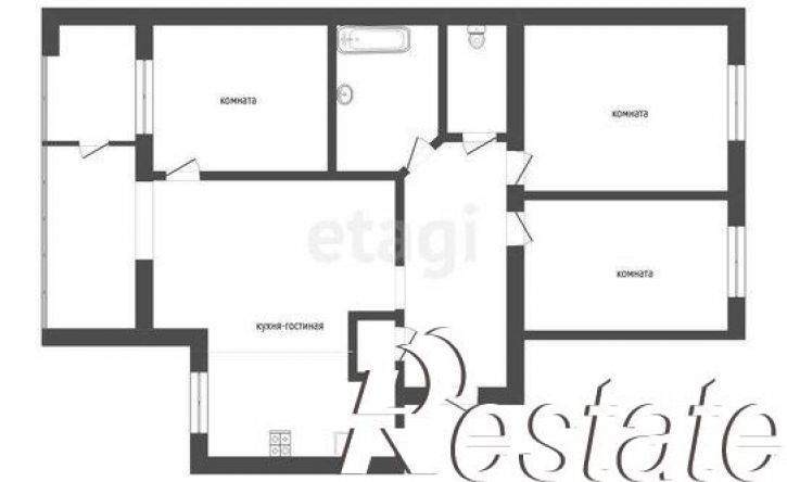 4-комн квартира улица Щербакова, 88,  д. 88