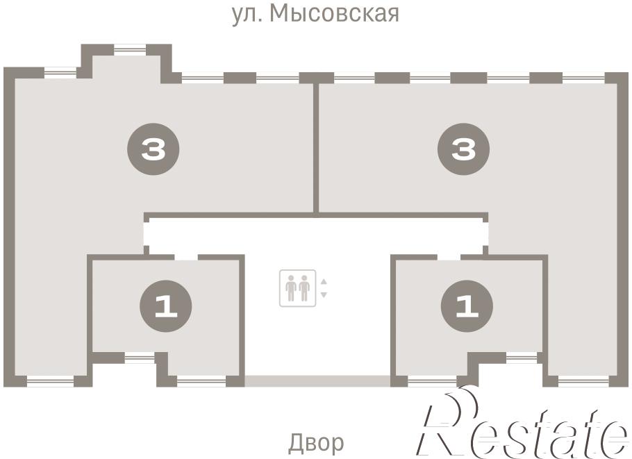 Купить квартиру за 17 430 000 рублей на Мысовская, 22
