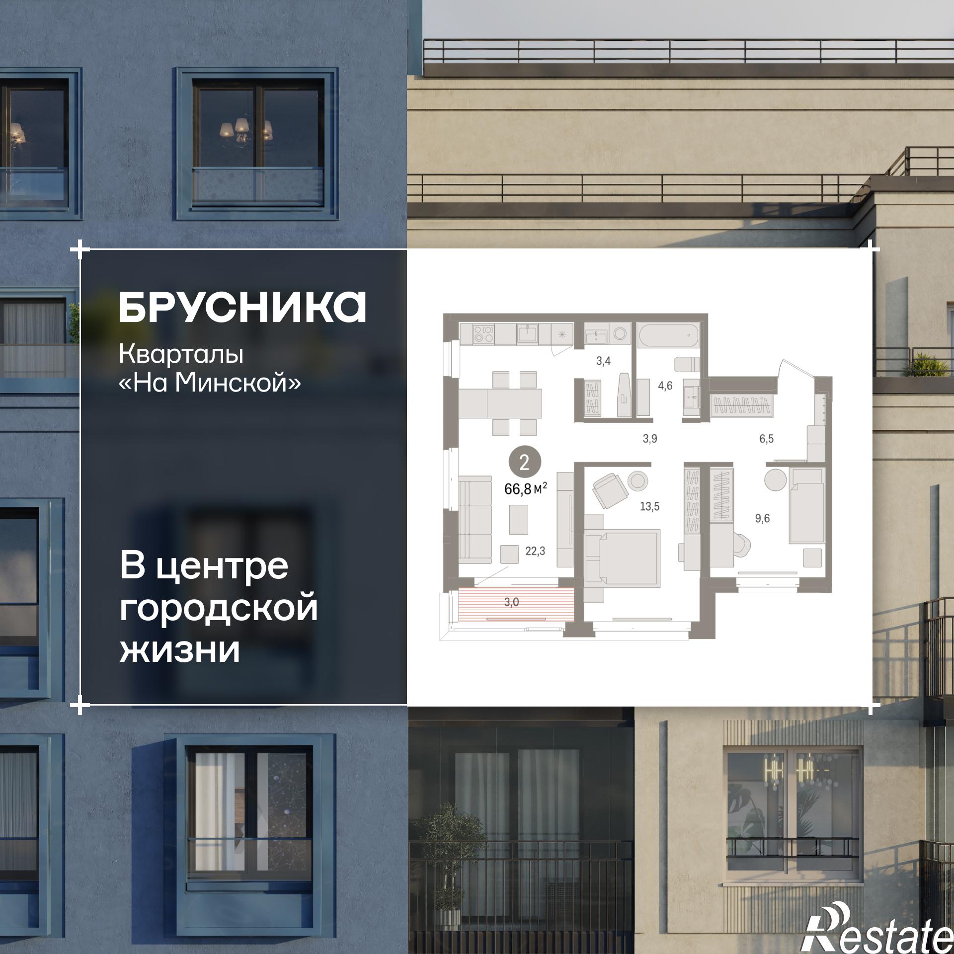 Купить квартиру за 14 030 000 рублей на Минская, 92