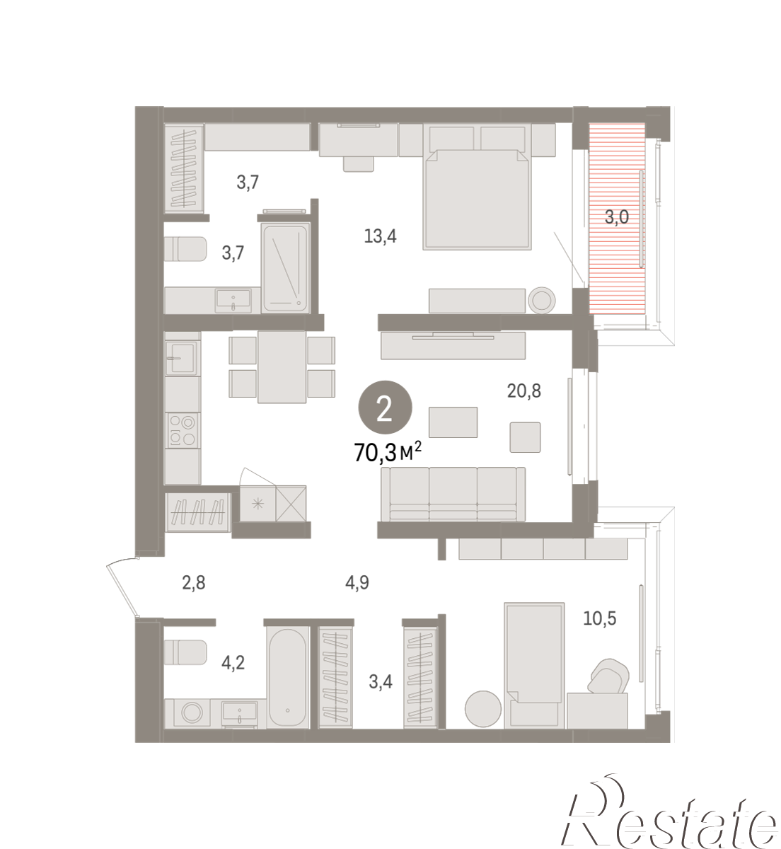 Купить квартиру за 14 450 000 рублей на Минская, 92