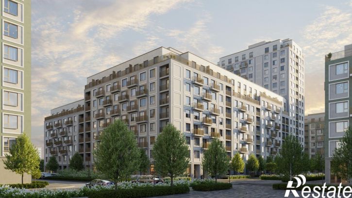 1-комн квартира в новом доме Краснооктябрьская, 4, корп.5