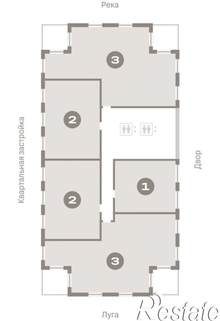 3-комн квартира в новом доме Краснооктябрьская, 4, корп.5