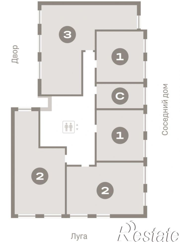 3-комн квартира в новом доме Краснооктябрьская, 4, корп.5