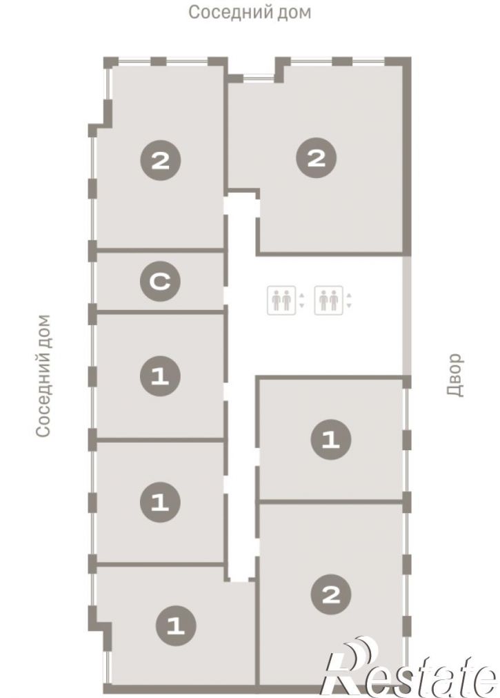 2-комн квартира в новом доме Краснооктябрьская, 4, корп.5