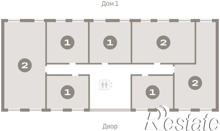 1-комн квартира в новом доме Причальная, 11
