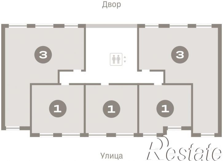 1-комн квартира в новом доме Краснооктябрьская, 4, корп.5